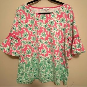 Crown and Ivy T-Shirt Material Blouse